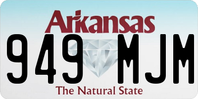 AR license plate 949MJM