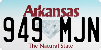 AR license plate 949MJN