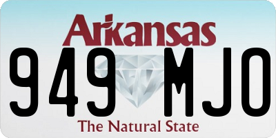 AR license plate 949MJO