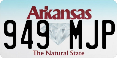 AR license plate 949MJP