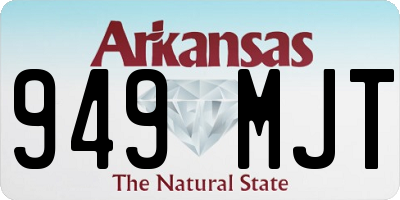 AR license plate 949MJT