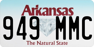 AR license plate 949MMC