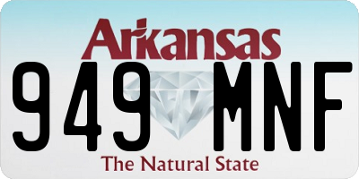 AR license plate 949MNF