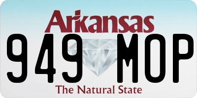 AR license plate 949MOP