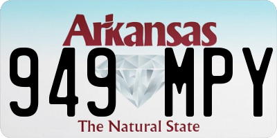 AR license plate 949MPY
