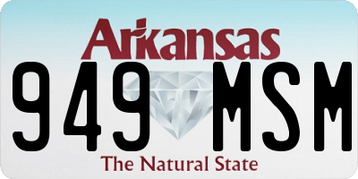 AR license plate 949MSM