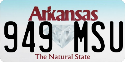 AR license plate 949MSU