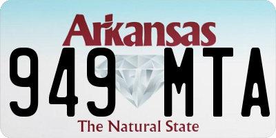 AR license plate 949MTA