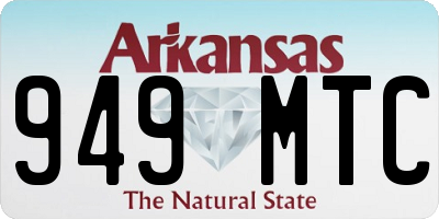 AR license plate 949MTC