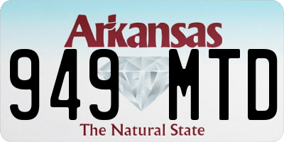 AR license plate 949MTD