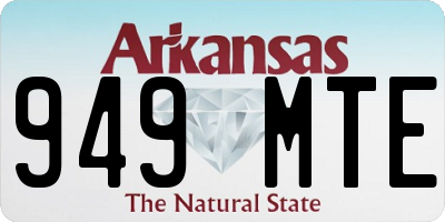AR license plate 949MTE