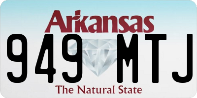 AR license plate 949MTJ