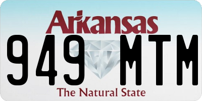 AR license plate 949MTM