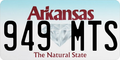AR license plate 949MTS
