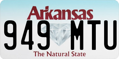 AR license plate 949MTU