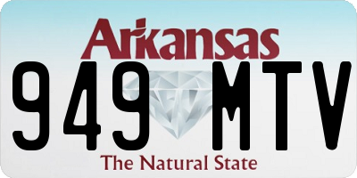 AR license plate 949MTV