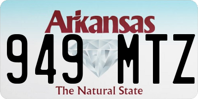 AR license plate 949MTZ