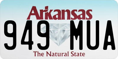 AR license plate 949MUA