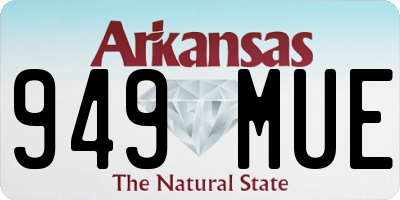AR license plate 949MUE
