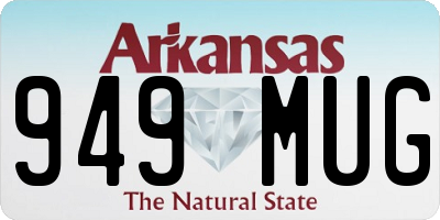 AR license plate 949MUG