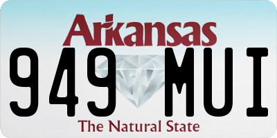 AR license plate 949MUI