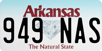 AR license plate 949NAS