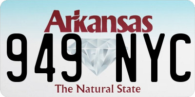 AR license plate 949NYC
