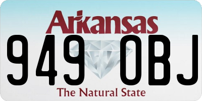 AR license plate 949OBJ