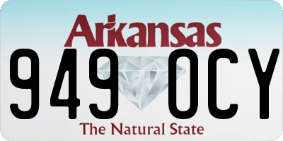 AR license plate 949OCY