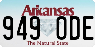 AR license plate 949ODE