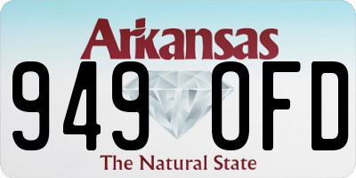 AR license plate 949OFD