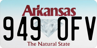 AR license plate 949OFV