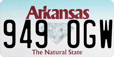 AR license plate 949OGW
