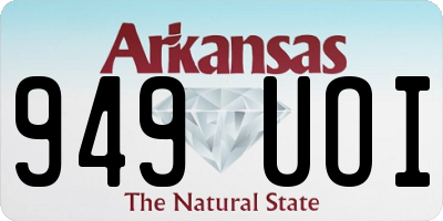 AR license plate 949UOI
