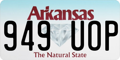AR license plate 949UOP