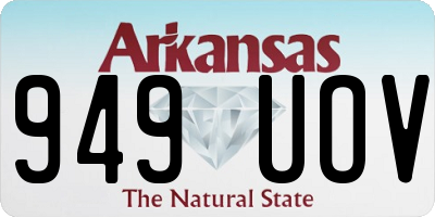 AR license plate 949UOV