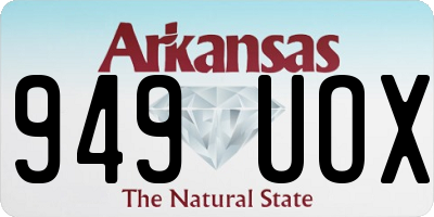 AR license plate 949UOX