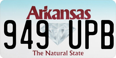 AR license plate 949UPB