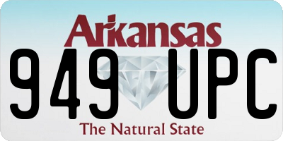 AR license plate 949UPC