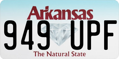 AR license plate 949UPF