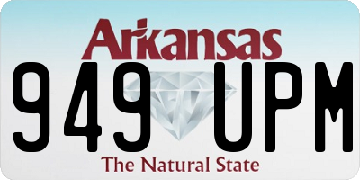 AR license plate 949UPM