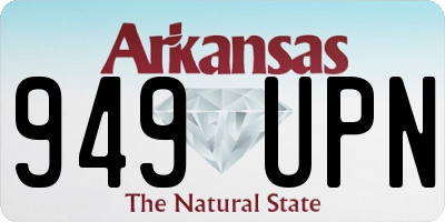 AR license plate 949UPN