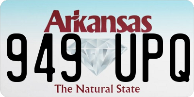 AR license plate 949UPQ