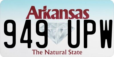 AR license plate 949UPW