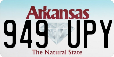 AR license plate 949UPY