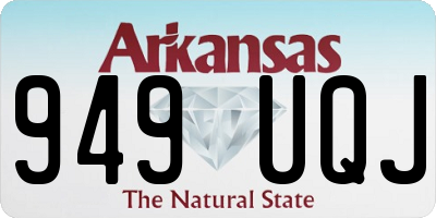 AR license plate 949UQJ