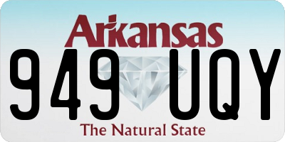 AR license plate 949UQY