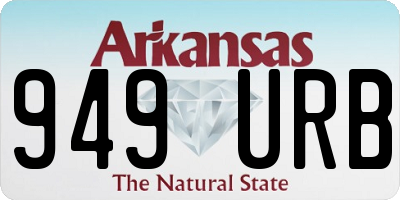 AR license plate 949URB