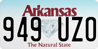 AR license plate 949UZO