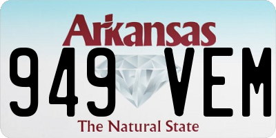 AR license plate 949VEM